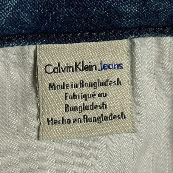 Calvin Klein Denim Mini Skirt Size 10 - Picture 3 of 5